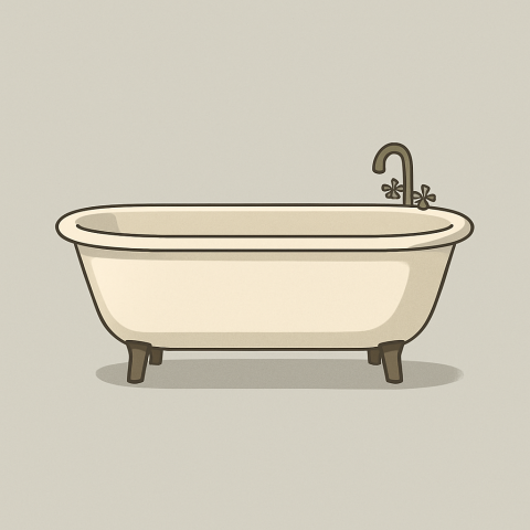 Badewanne Illustration