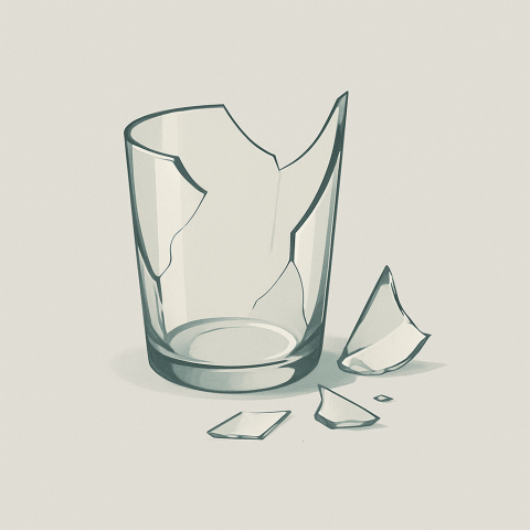 Glasscherben Illustration