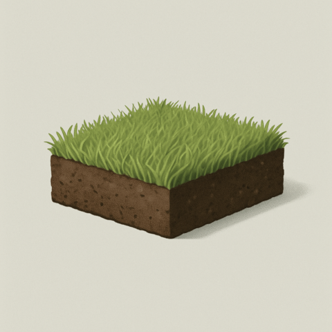Grasnarbe Illustration