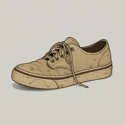 Kaputte Schuhe Illustration