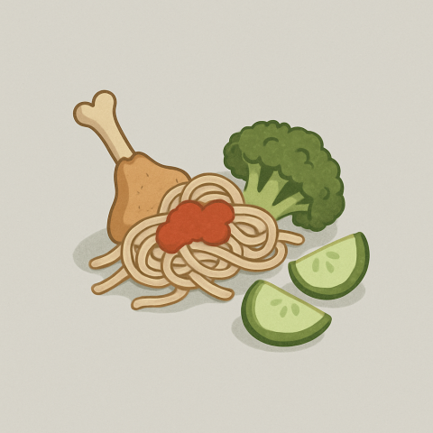 Speisereste Illustration