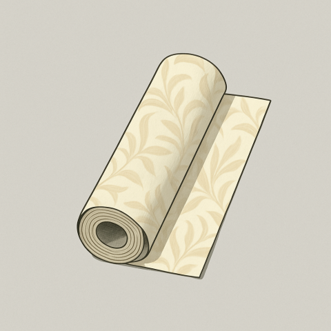 Tapetenreste Illustration