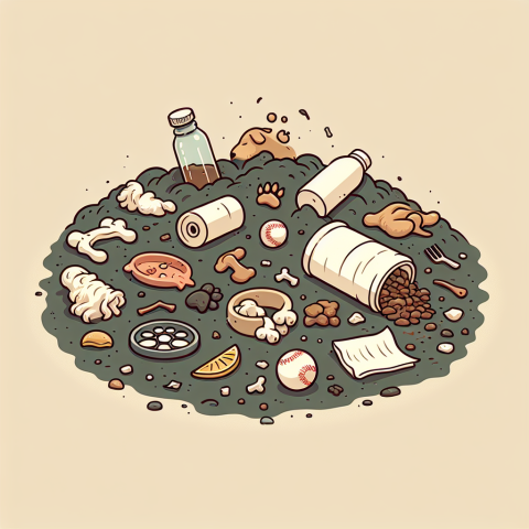 Tierabfälle und -streu