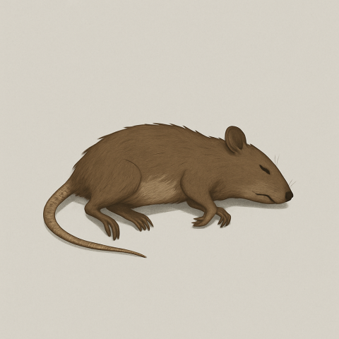 Totes Tier Illustration